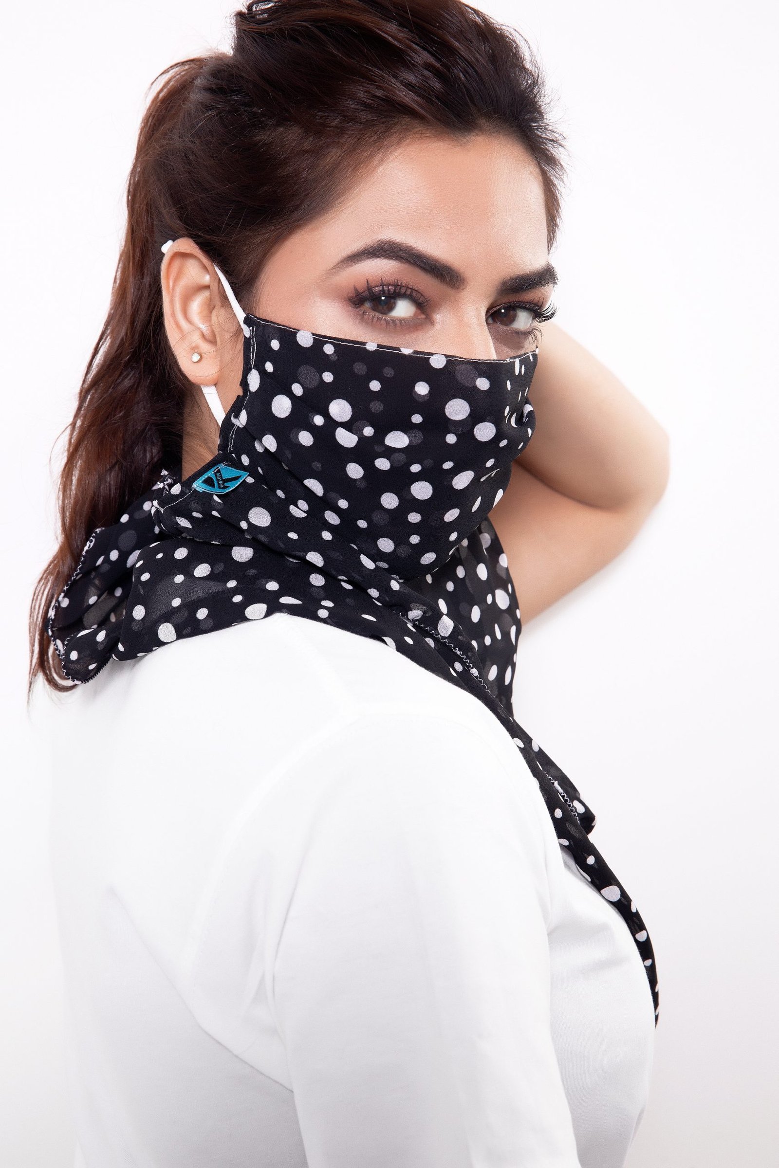 Don’t cover face with dupatta. Our full face stylish mask scarf is Ideal way to cover while riding two-wheeler. Our mask scarf protect from PM 2.5 pollution