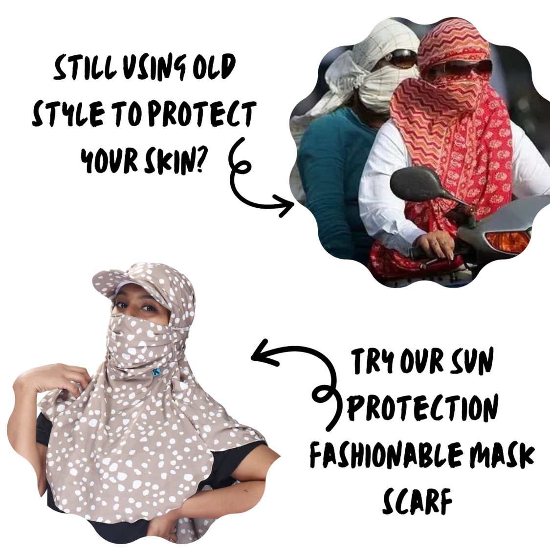 How Kavach Full Face Mask Scarf Protects Women from Air Pollution and Harmful Sun Rays